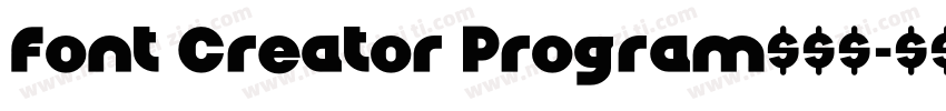 Font Creator Program转换器字体转换